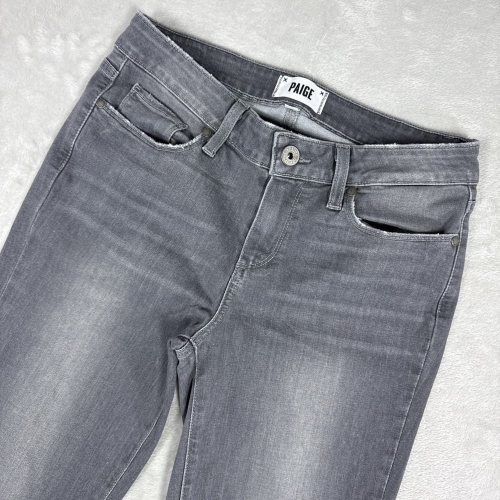 Paige Womens Jeans 29X25 Gray Med Wash Verdugo Ankle Skinny Cotton Blend Stretch
